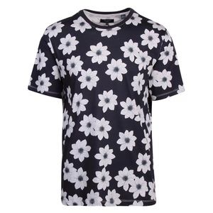 Ted Baker Mens Navy Nade Floral S/s T Shirt